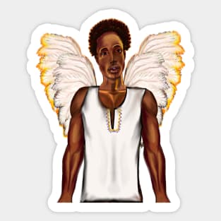 The Best Valentine’s Day Gift ideas 2022, Afro angel - angel with curly Afro hair Sticker